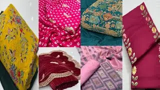 Bandhani print suit l punjabi suit WhatsApp 8699697921