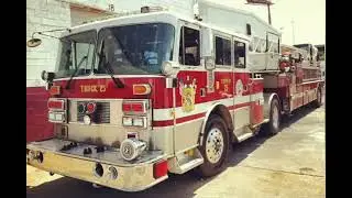 Clinton VFD Truck 25 Ex Truck 14 ~ 1991 Pemfab / LTI 106&rsquo; Tractor Drawn Aerial