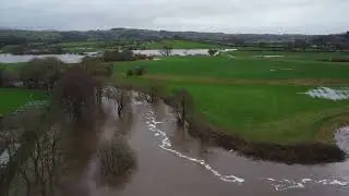 River Wyre in full flood