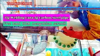 TIG Welding Carbon Steel CARA free hand‼️..#5g,