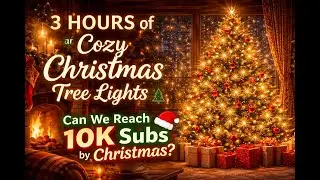3 Hours of Cozy Christmas Tree Lights 🎄 | Can We Reach 10K Subs by Christmas?