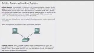 CCNA - Collision Domains and Broadcast Domains