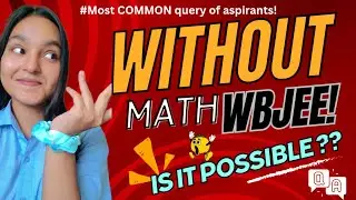 WITHOUT Math WBJEE , BPHARM possible? 😱🤔 || Clear your all doubts!😌 #youtube #wbjee #bpharma