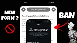 Instagram new banning form | Instagram account ban method 2026| how to disable instagram accounts 