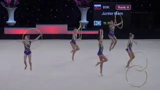 Miss Valentine 2019 Swiss Gymnastics Federation RG FIG Junior Group Final 5xhoop SUI