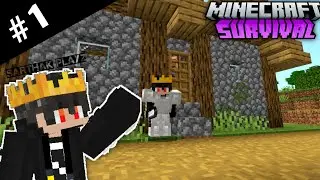 New Beginning Of Minecraft Survival series 🔥|| MCPE Ep 1 || In Hindi || Sarthak Playz 