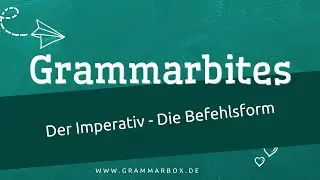 The imperative - the command form