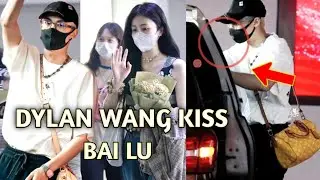 OMG😲 Dylan Wang Kiss Bai Lu in The Car As Both Arrived Airport Heading Back to Beijing