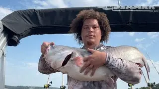 Big blues, drag peeling paddlefish and nugget crappie keystone lake multi species trip!