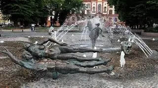 2022/06/06-2 NCL Getaway/Germany: Rostock - Brunnen der Lebensfreude - Stadthafen