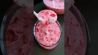 🍓🍓Strawberry pudding #ramadan drink #shorts