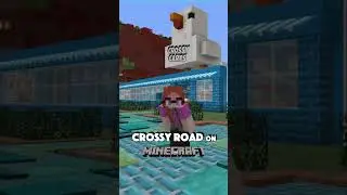 I made Crossy Road in Minecraft #shorts #cute #minecraft