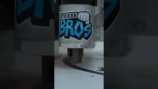 High-Speed Coroplast Cutting Contour Shapes at Sticker Bros