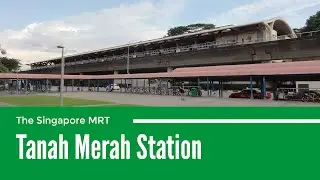 [Singapore MRT] - Tanah Merah - from Entrance B (Bus stop 85091) to Platform B (EWL)