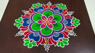 3×2dots beautiful sankranti special rangoli 🌹🌷|easy sankranti rangoli|Pongal kolams#Rang Kaa Rangoli