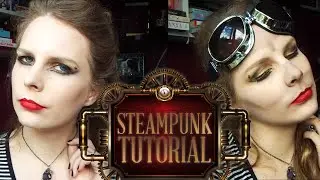 TUTORIAL ||  Steampunk Beauty and Miner/Biker Makeup Look / kazzified29