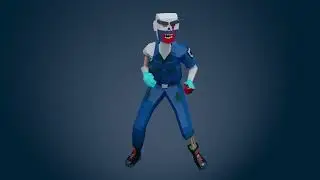 3D Characters Zombie Hospital Lowpoly Pack - Zombie 5
