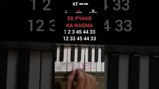 Ek Pyar Ka Nagma Hai Piano Tutorial And Notes #ekpyaarkanagmahai #pianotutorial #pianonotes #shorts