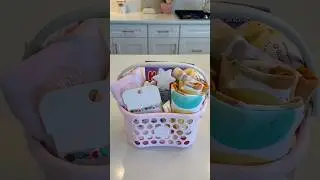 *asmr* spring gift basket 🌸 #asmr #aesthetic #spring #easter #giftbasket #pink