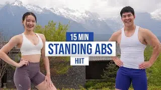15 MIN STANDING ABS I EASY HIIT WORKOUT (No Floor Work!)