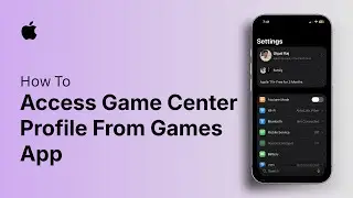 How to Access Game Center Profile From Games App
