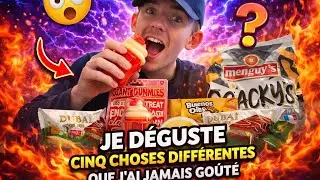 Dégustation de cinq choses différentes que j’ai jamais goûté