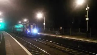 Scotrail class 156495 arriving at Giffnock on a Glasgow central to East Kilbride service