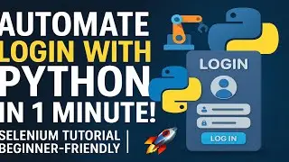 🚀 Automate Website Login with Python Selenium in Just 1 Minute! | Beginner-Friendly Tutorial 🔥