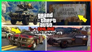 GTA ONLINE GUNRUNNING DLC HIDDEN DETAILS/SECRET FEATURES - BUNKER LOCATIONS, NEW VEHICLES & MORE!