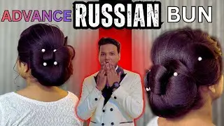 Advance Russian Bun Hairstyle 🔥 Bridal & Party Hair Tutorial | Step by Step