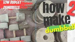 How to make cement dumbbells at home #diyweights #motivation #homeworkout #
