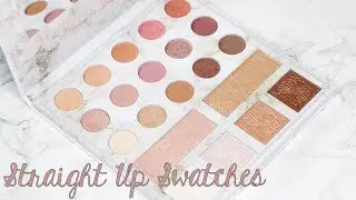 Straight Up Swatches | Carli Bybel x Bh Cosmetics Deluxe Palette
