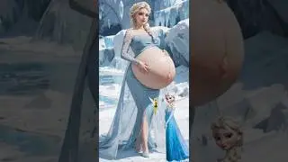 A Beautiful Pregnant Elsa 🥰&hearts;️//#beautiful #pregnant #elsa#shorts