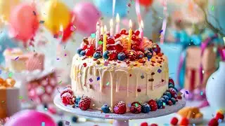 Happy birthday to you song with birthday cake and candles Birthday countdown 