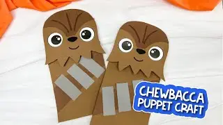 Chewbacca Paper Bag Puppet Craft For Kids