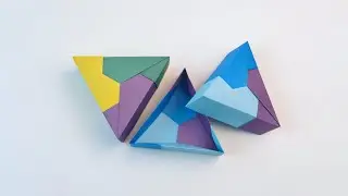 How to Make a Triangular Origami Paper Box | Easy DIY Craft