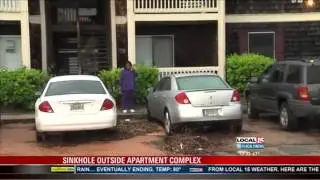Sinkhole at Cedar Trace Apartments