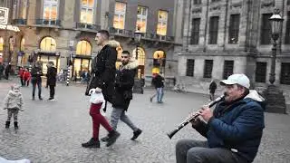 at the dam square music in amsterdam