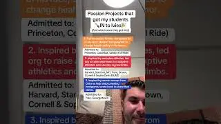 YOU NEED TO MAKE AN IMPACT!!! A Passion Project that will help you stand out to Ivy League Colleges
