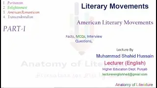 American Literary Movements Part I