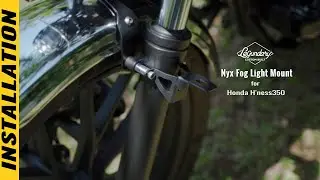 How to install Nyx Fog Light Mount on Honda Highness CB350 | Bandidos PITSTOP DIY