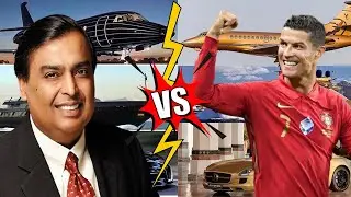 Mukesh Ambani Vs Cristiano Ronaldo | Cars Collection | Networth | Hindi | Urdu