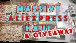 MASSIVE ALIEXPRESS HAUL 2020 & GIVEAWAY | Stationery Haul | Washi Tape Stickers Markers Pens CLOSED