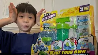 Unboxing & Playing with Goo Jit Zu Make Your Own Thrash | Gabe&rsquo;s Toy Review