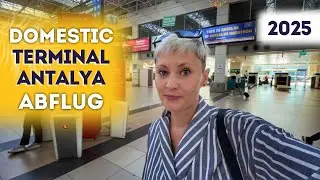FLUGHAFEN ANTALYA INLANDS DOMESTIC TERMINAL ABFLUG NACH ISTANBUL