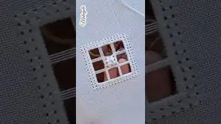 Hand embroidery : hardanger embroidery#embroidery # embroiderystitch#bordado #stitches #virelshorts