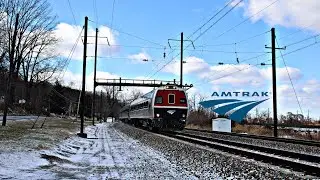 Amtrak&rsquo;s Keystone Corridor: New Year&rsquo;s Day Railfanning in the Wind
