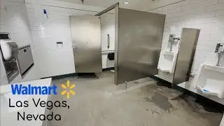 Men’s Restroom, AS Washbrook Urinal, Madera Toilet Flush, XLerator | Walmart, Las Vegas East, Nevada