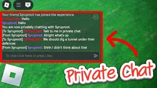 How to Private Chat People in Roblox! (2025)