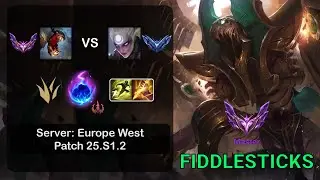Fiddlesticks Jungle vs Diana - EUW Master - Patch 25.S1.2